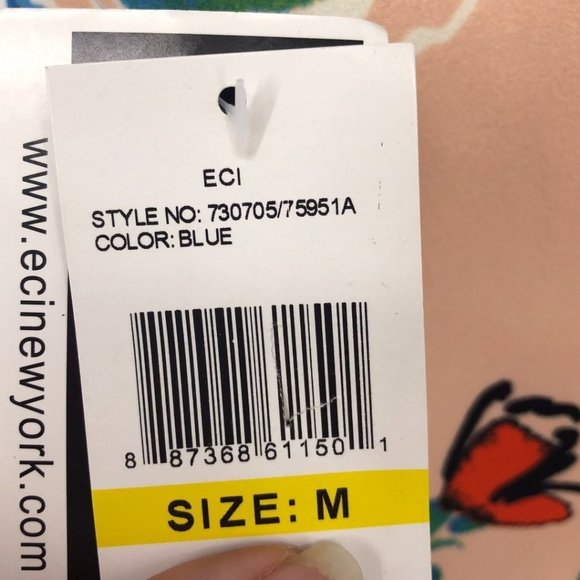 ECI All Over Floral Printed Crepe Back Scuba Skirt NWT - Picture 9 of 11